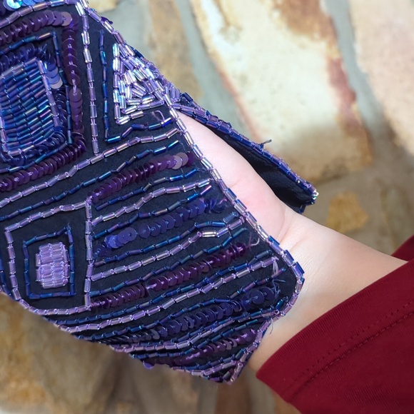 Judith and creations silk sequins evening top - Picture 4 of 16